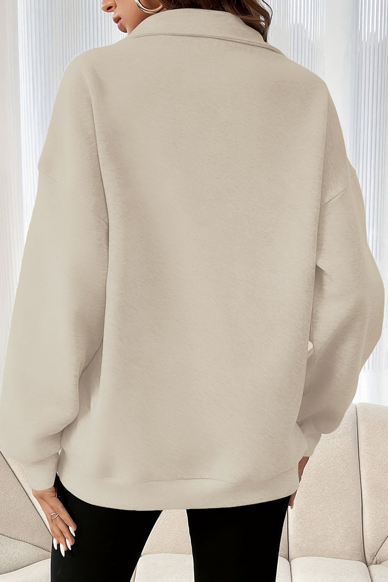 Half Zip Pullover Sweatshirt