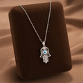 Hamsa Evil Eye Necklace