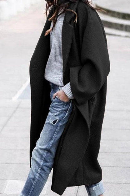 Moxidress Long Sleeve Oversized Winter Long Coat