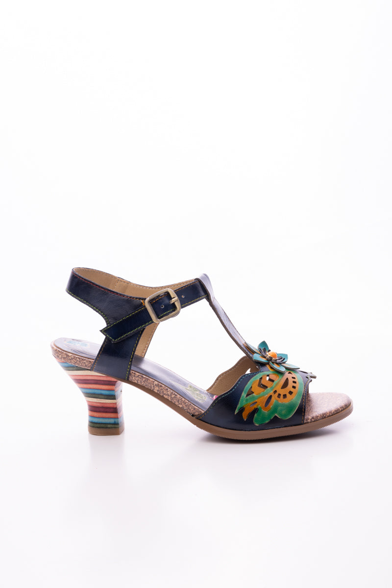 Soffia | Estella Leather T-strap Pump