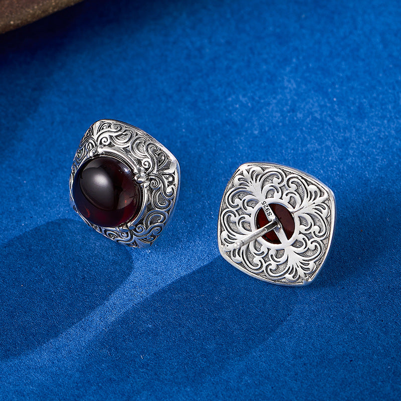 Vintage Garnet Earrings