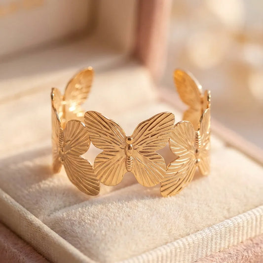 Vintage Butterfly Cuff Bracelet