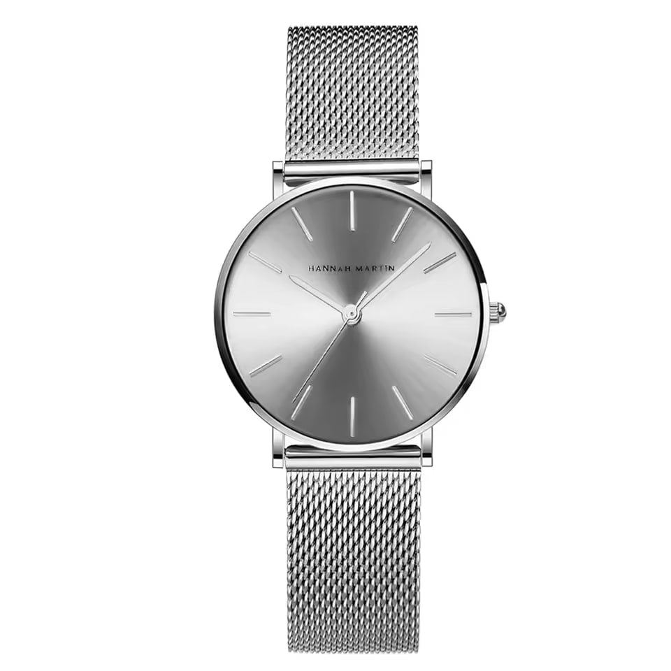 Luxurious Rose Gold Quartz Timepiece Alongside Bracelet