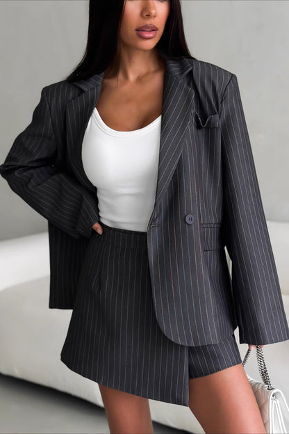 Blazer Two Piece Shorts Set
