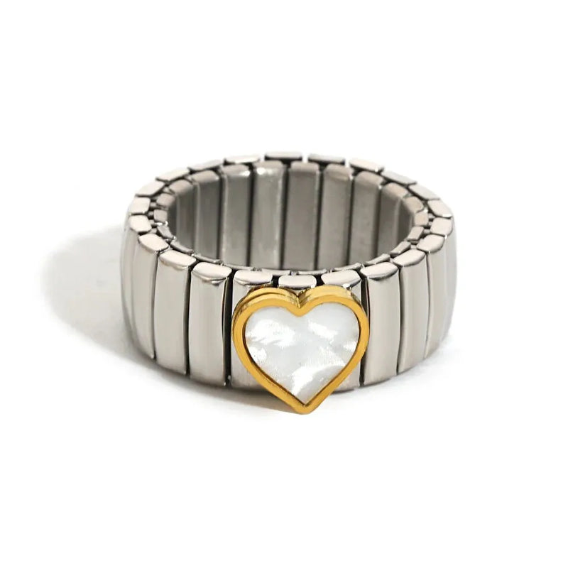Classic Heart Shell Ring