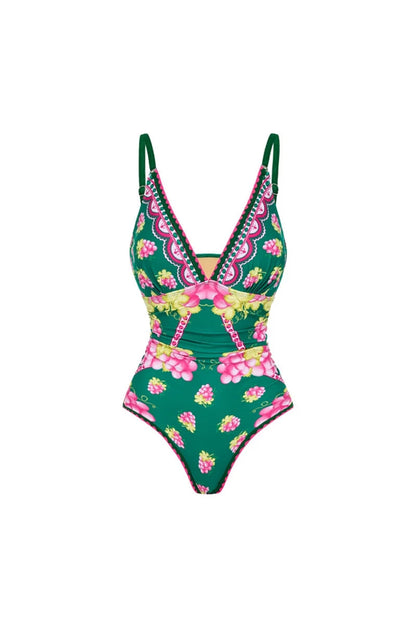Deep V Cami Maxi Dress Swimsuit Set