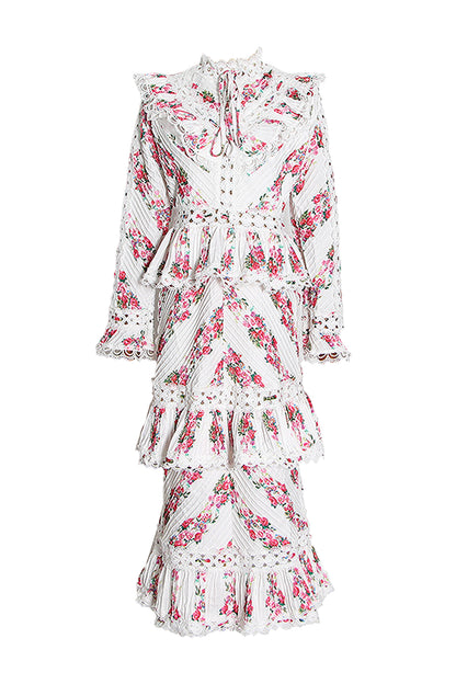 Morse Pink Midi Dress