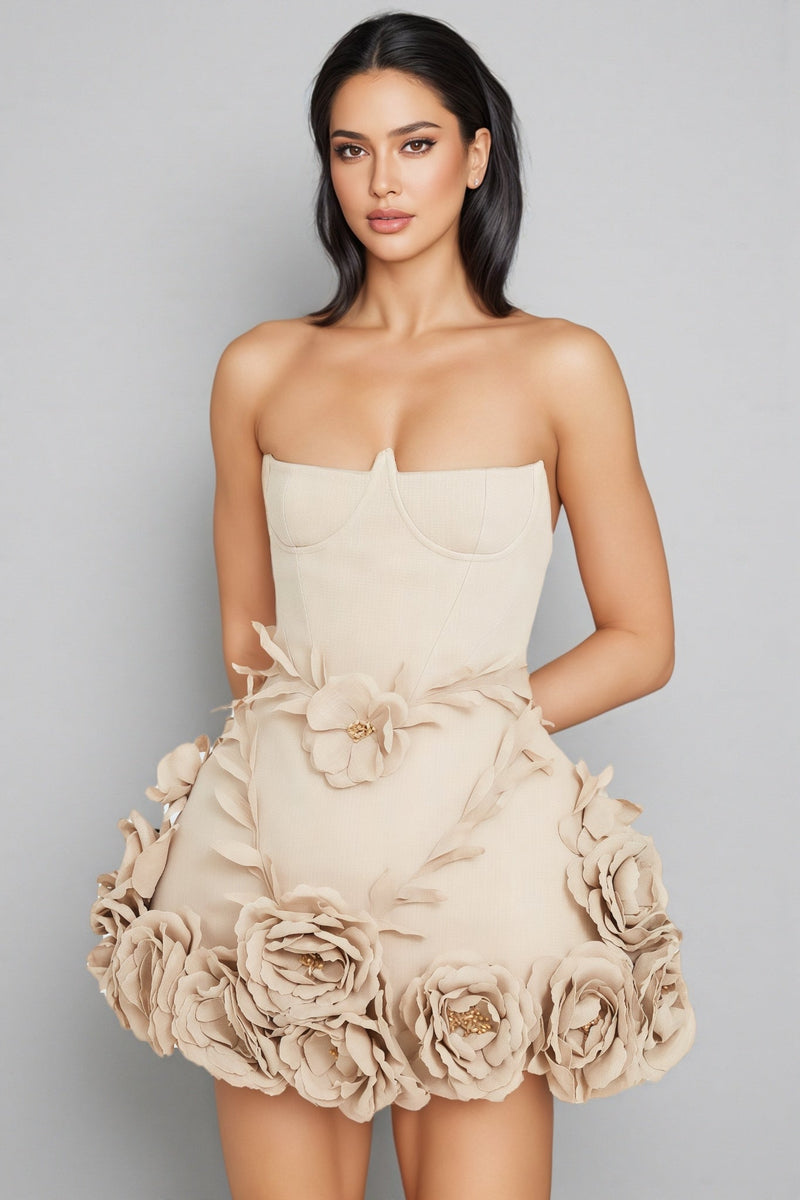 Freyae 3d Puffy Mini Dress