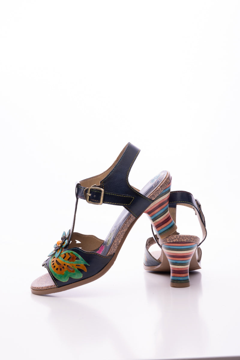 Soffia | Estella Leather T-strap Pump