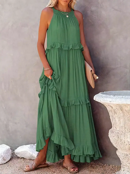 Megan | Ruffle Maxi Dress