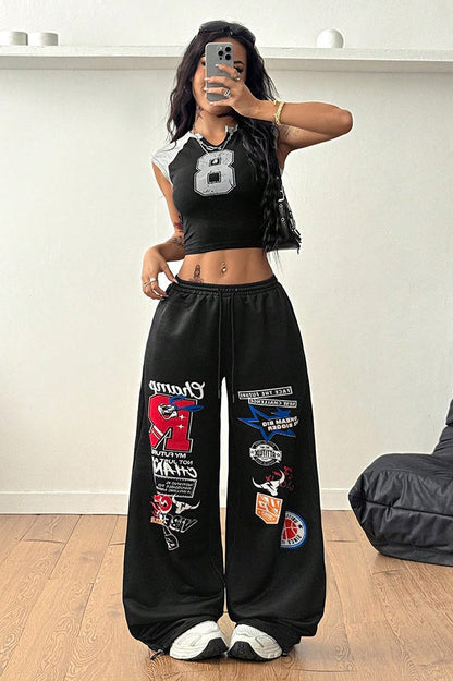 Printed Hip Hop Loose Pants