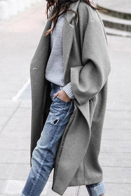 Moxidress Long Sleeve Oversized Winter Long Coat