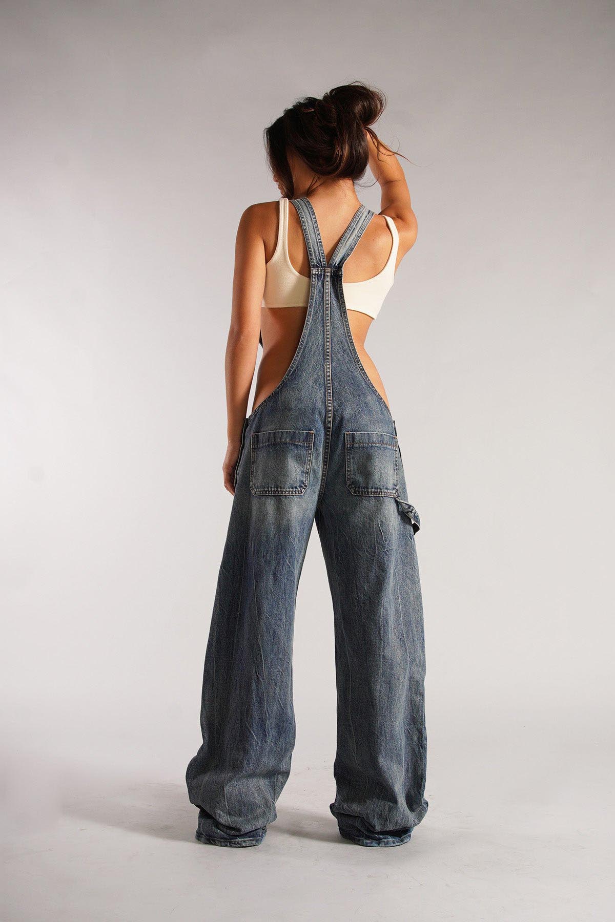Utility Denim Jumpsuit