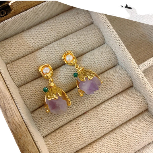Elegant Amethyst Earrings