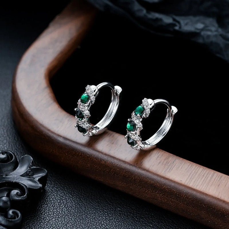 Elegant Emerald Earrings