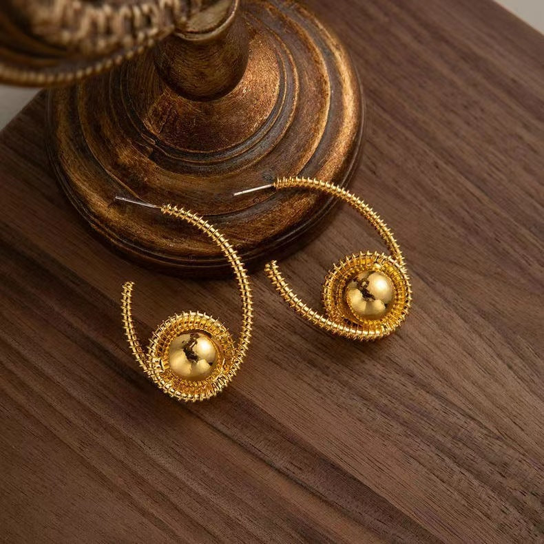 Vintage Gold Drop Earrings
