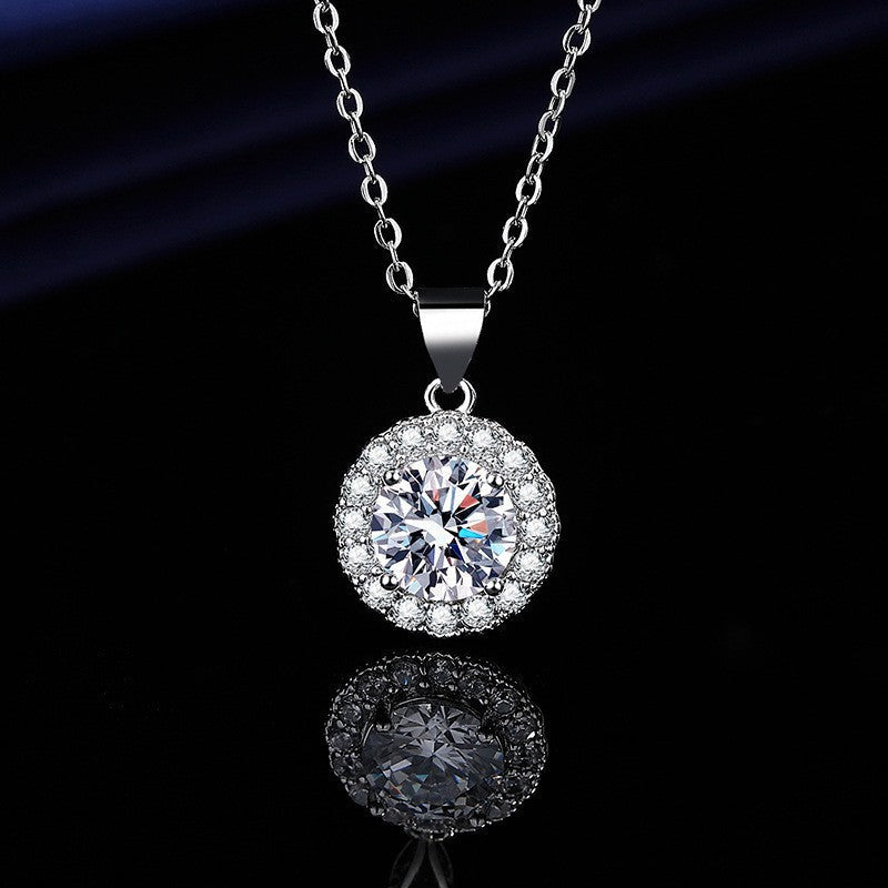 Elegant Silver Round Pendant