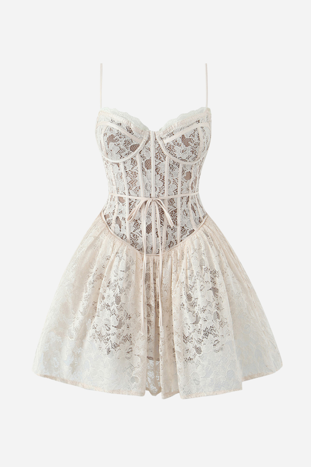 Lace Corset Mini Dress