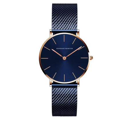 Rose Gold Wristwatch Featuring Quartz Movement