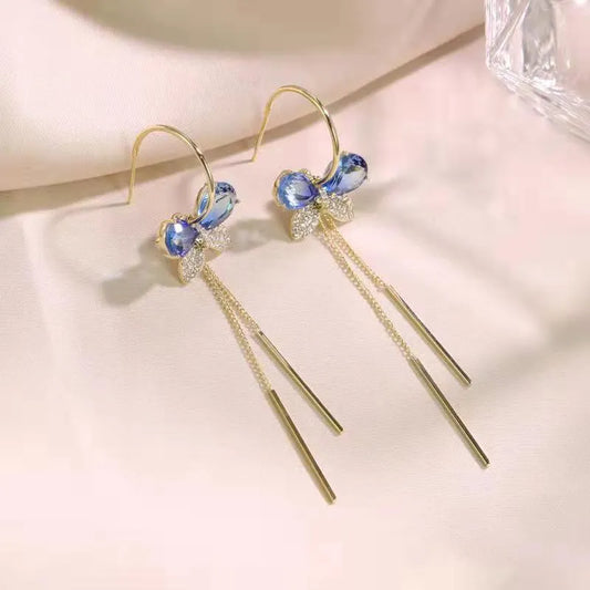 Elegant Sapphire Drop Earrings