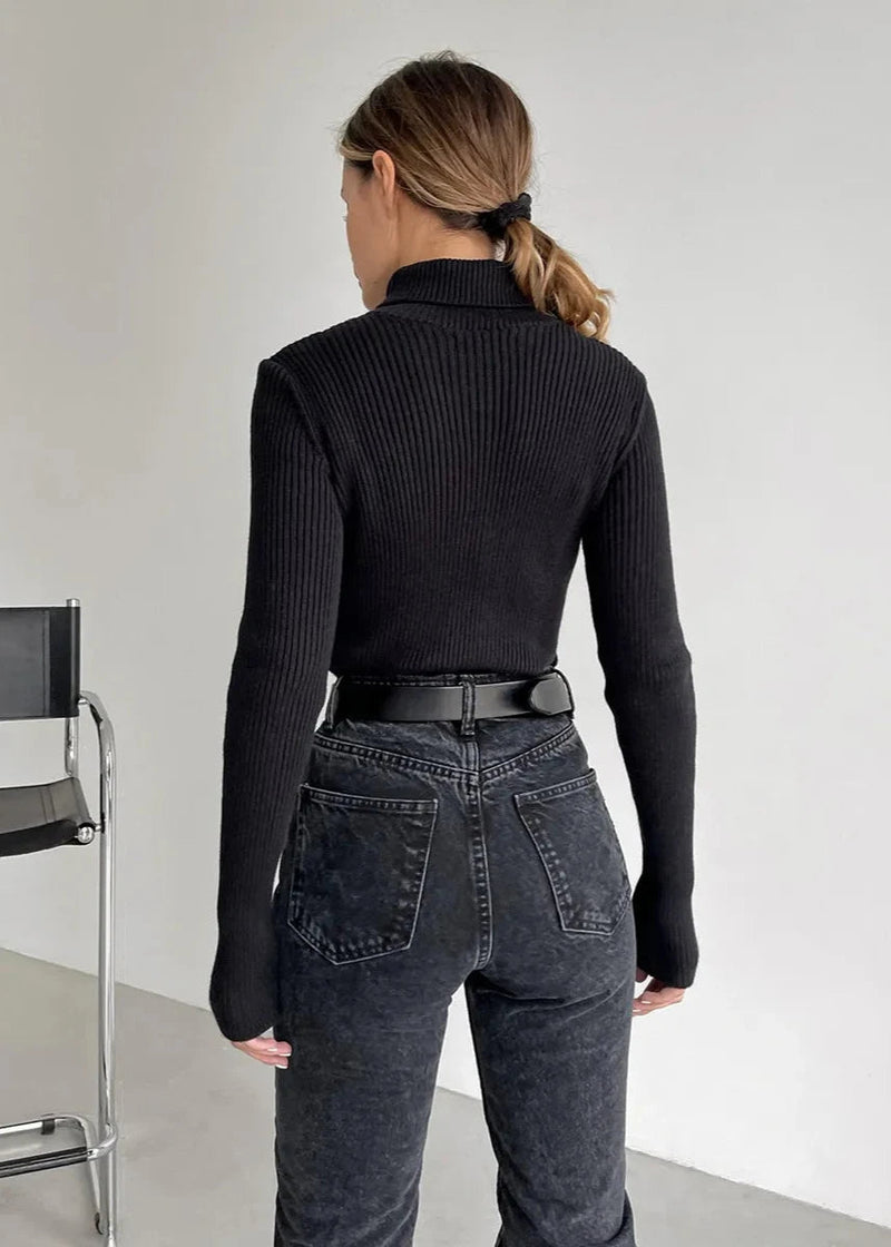 Timeless Slim-fit Turtleneck Sweater - Classic for