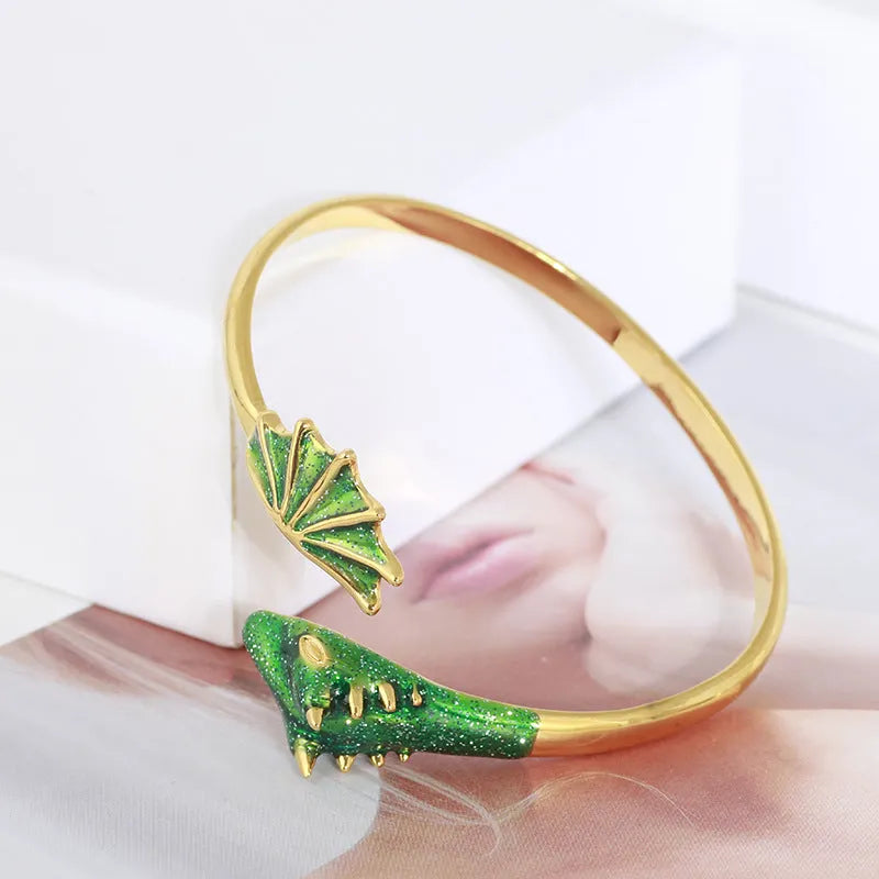 Emerald Crocodile Bracelet