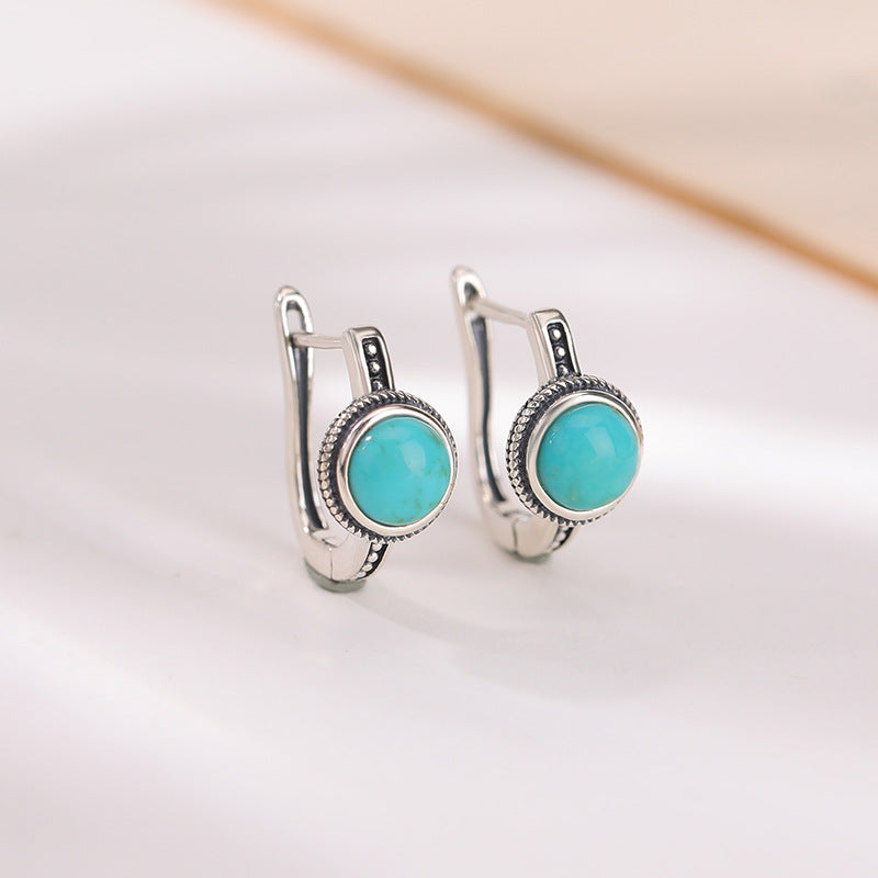 Turquoise Hoop Earrings