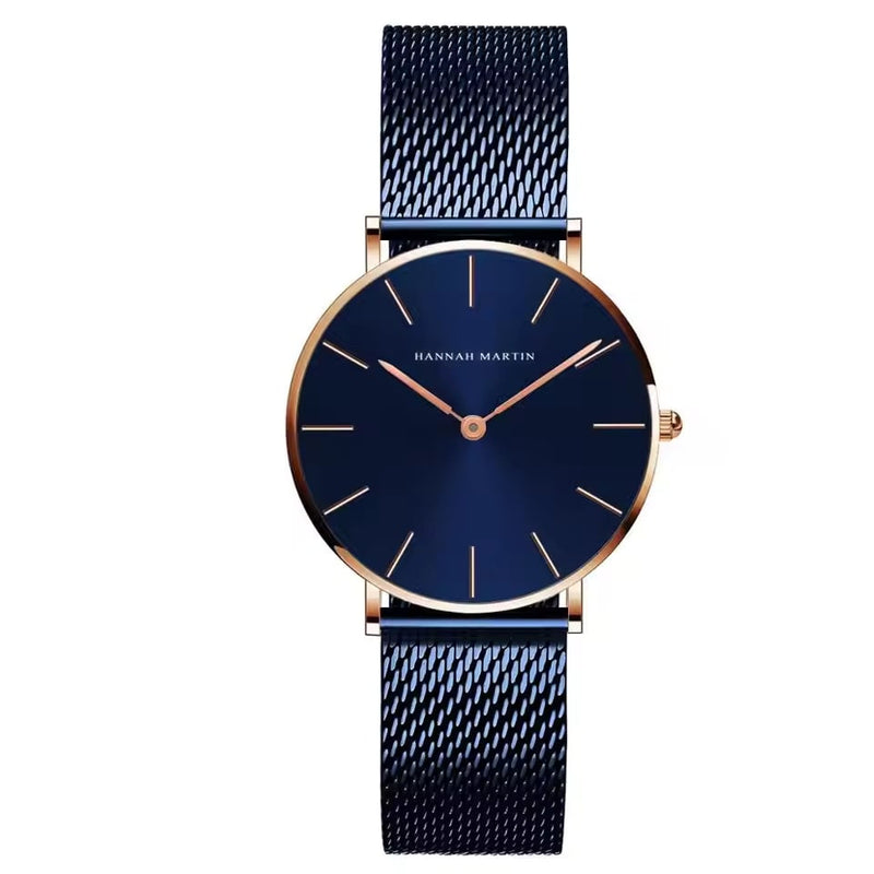 Rose Gold Wristwatch Featuring Quartz Movement
