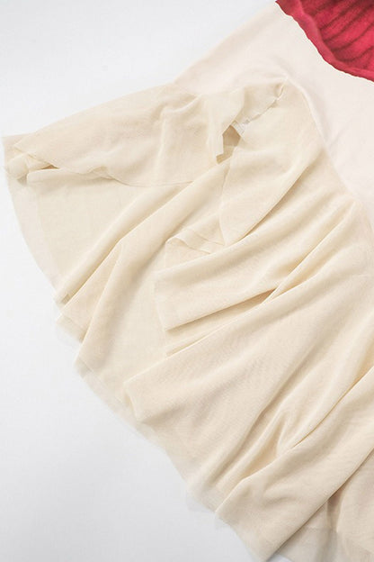 Slop Shoulder Ruffle Mini Dress
