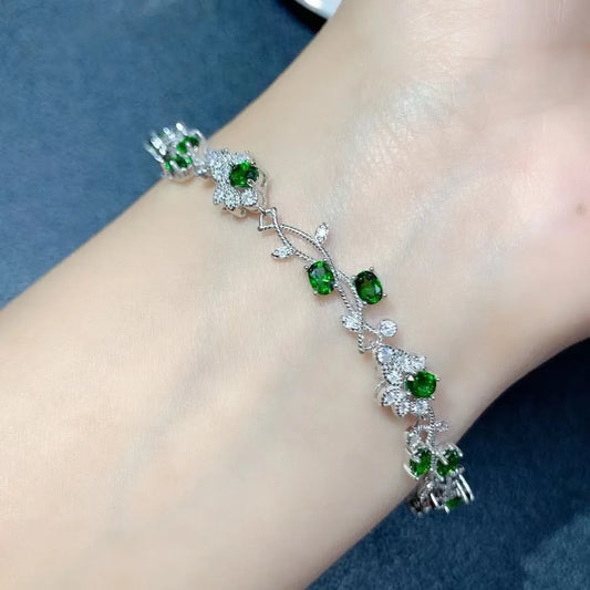 Elegant Emerald Bracelet