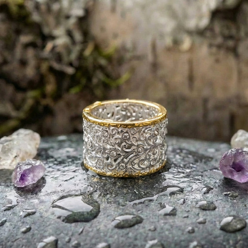 Elegant Filigree Statement Ring