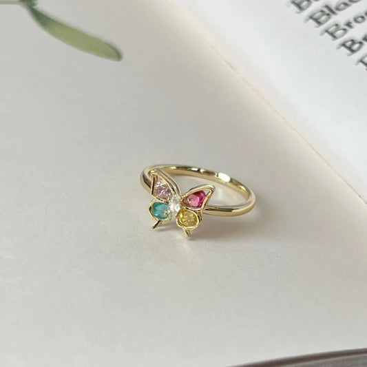 Colorful Butterfly Ring