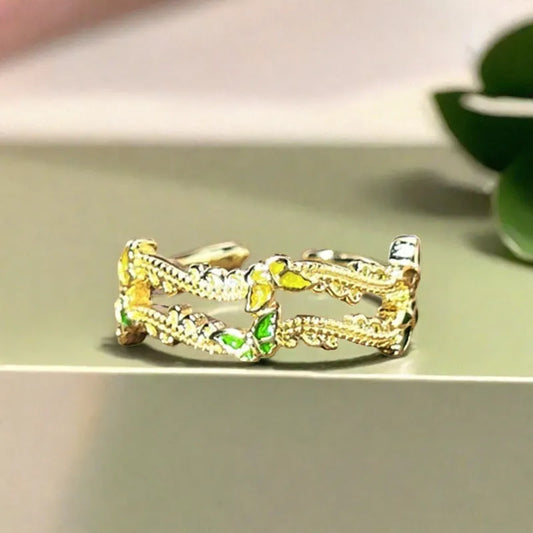Colorful Butterfly Ring