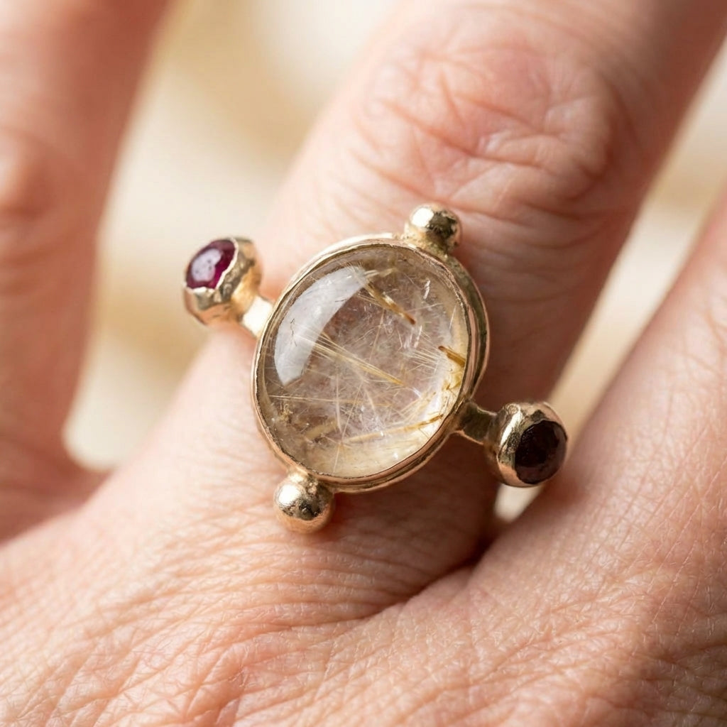 Vintage White Stone Ring