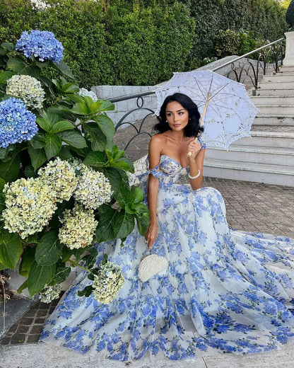 Sophia Blossom - Tie-strap Maxi Dress
