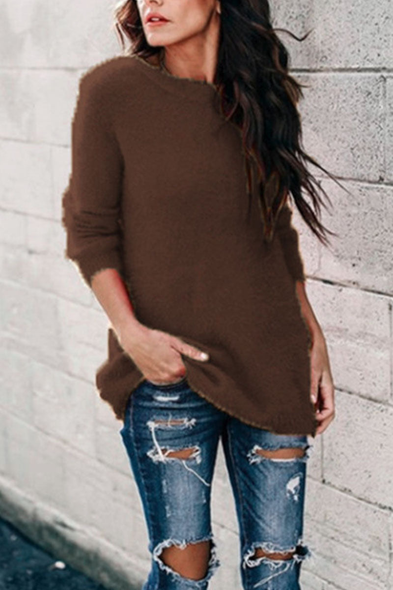 Street O Neck Sweaters(12 Colors)