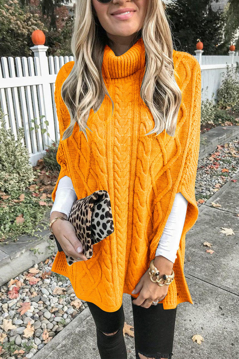 Street Loose Color Turtleneck Sweaters(7 Colors)