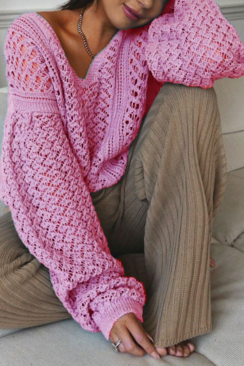 Street V Neck Sweaters(5 Colors)