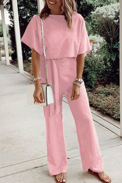 Frenulum O Neck Loose Jumpsuits(7 Colors)