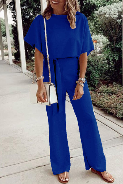 Frenulum O Neck Loose Jumpsuits(7 Colors)