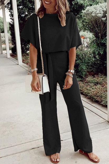 Frenulum O Neck Loose Jumpsuits(7 Colors)
