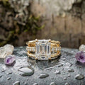 Vintage Zirconia Gold Layered Ring