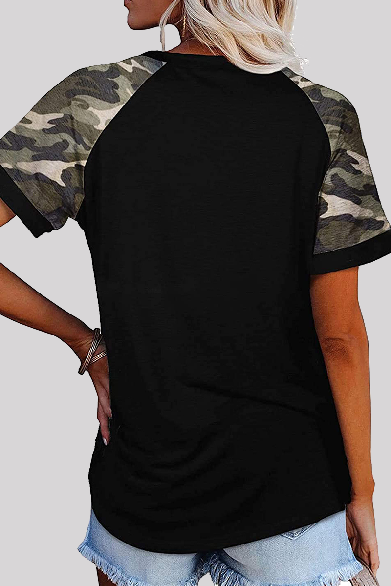 Print Basic O Neck T-shirts(6 Colors)