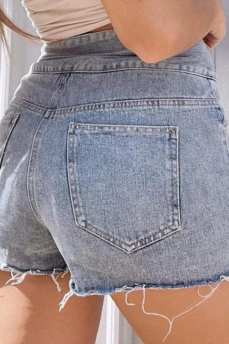 Street Tassel High Waist Denim Shorts