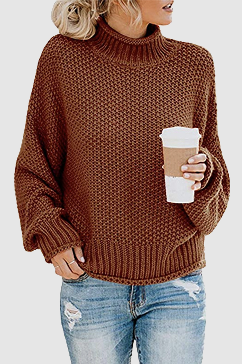 Patchwork Turtleneck Sweaters(11 Colors)