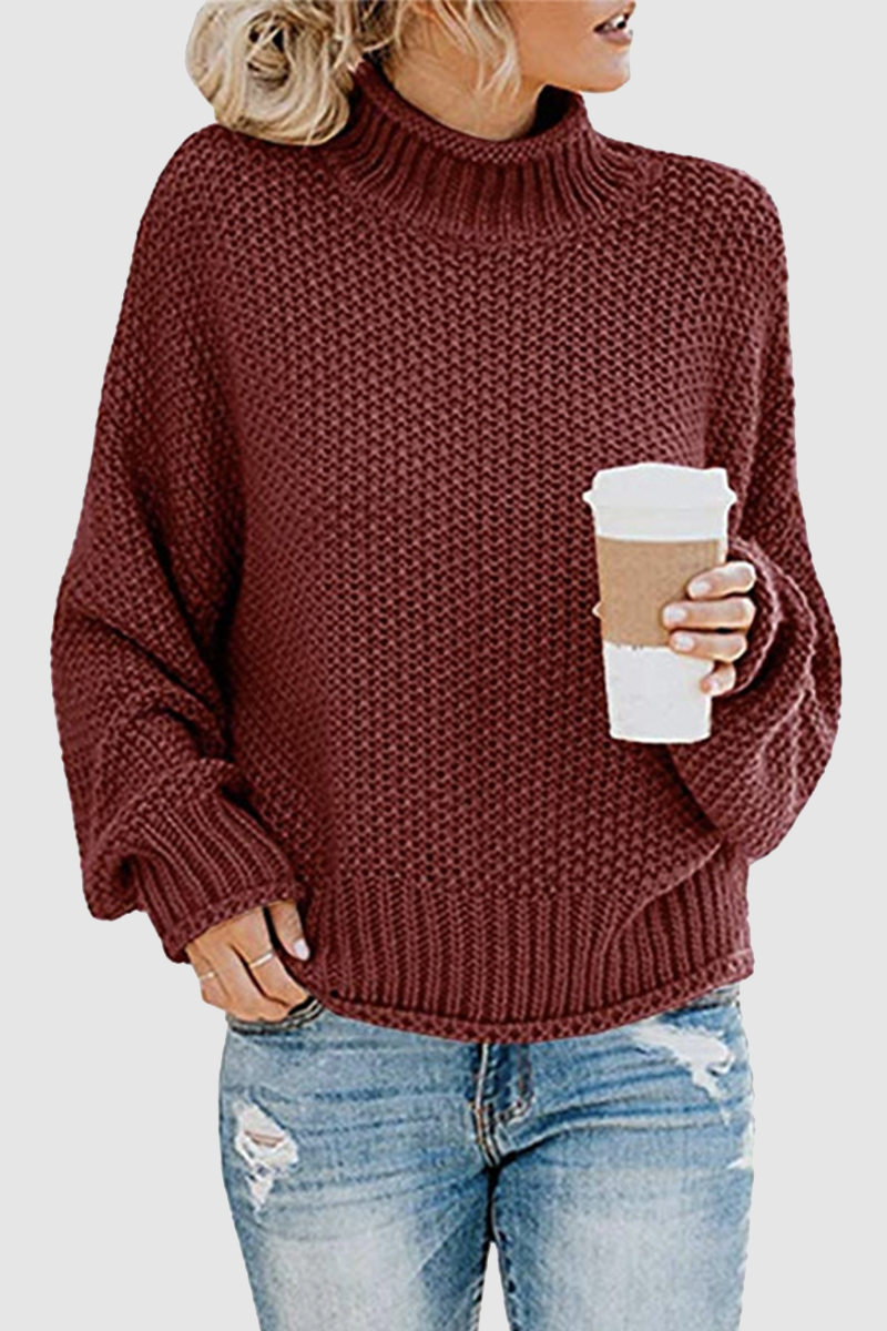 Patchwork Turtleneck Sweaters(11 Colors)