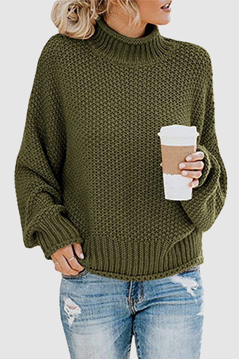 Patchwork Turtleneck Sweaters(11 Colors)