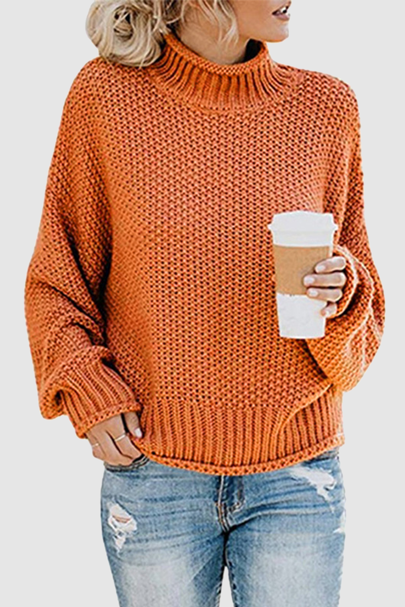 Patchwork Turtleneck Sweaters(11 Colors)