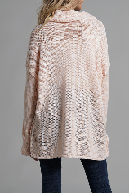 Split Joint Turtleneck Tops Sweater