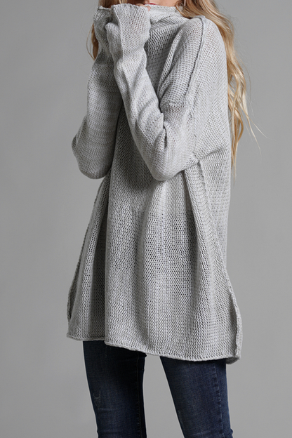 Split Joint Turtleneck Tops Sweater